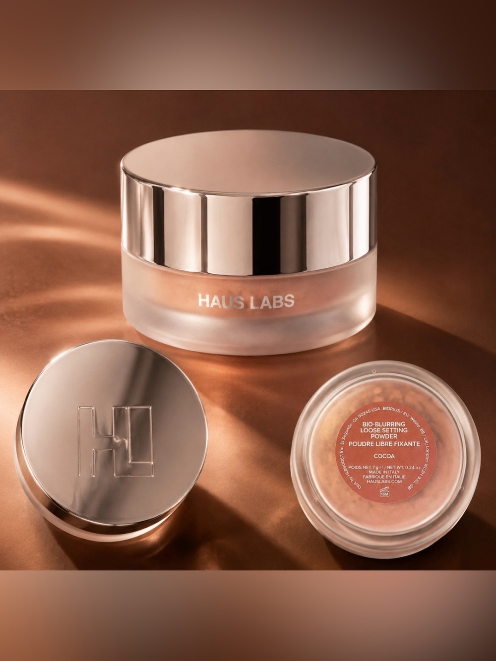 Haus Labs Bio-Blurring Loose Setting Powder – Cocoa